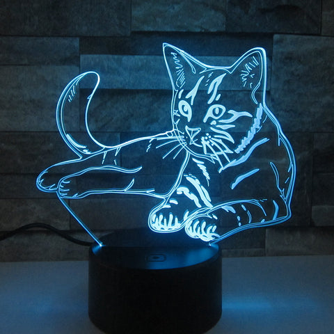 Lampe Illusion 3D Animaux personnalisée Lampe Illusion 3D Animaux personnalisée